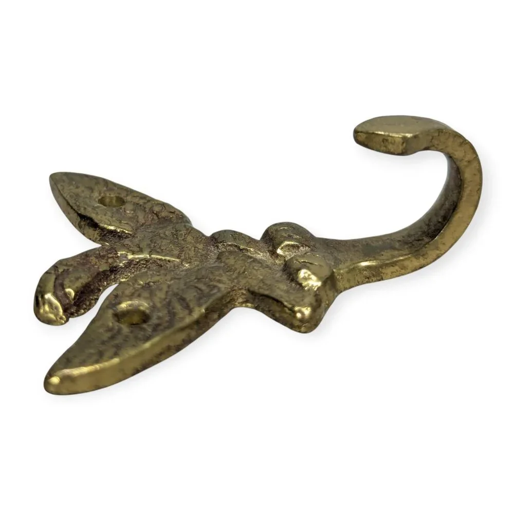 Vintage Brass Mallard Duck Wildlife Wall Mount Coat Hat Hook Hanger 2